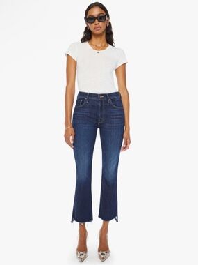 Mother Denim The Insider Crop Step Fray